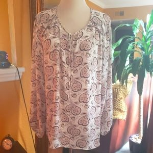 LOFT xxl floral blouse.